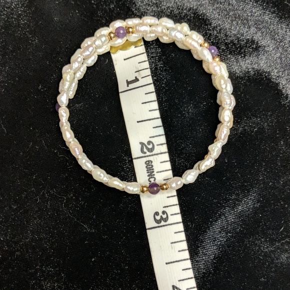 Freshwater pearl wrap bracelet - Picture 3 of 4